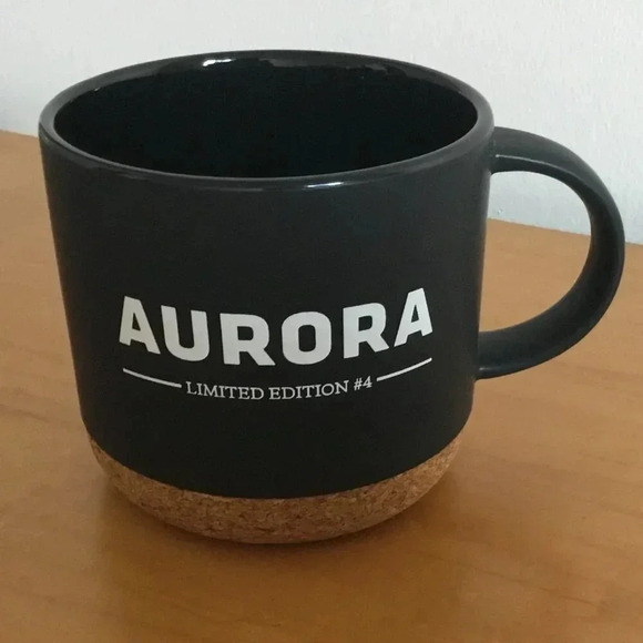 ASOBU® BIG CORK CERAMIC MUP |  AURORA LIMITED EDITION #4 | SM70 BLACK 414 ml - Picture 1 of 7